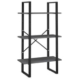 Vidaxl opbergrek 60x30x105 cm massief grenenhout grijs