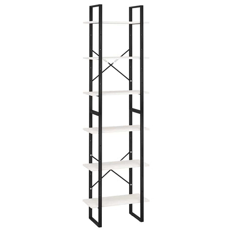 Vidaxl opbergrek 60x30x210 cm massief grenenhout wit