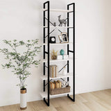 Vidaxl hoge kast 80x30x210 cm massief grenenhout wit