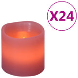 Vidaxl -Kerzen 24 St. LED warmes Weiß