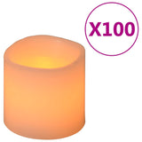 Vidaxl -Kerzen 100 ST LED warmes Weiß