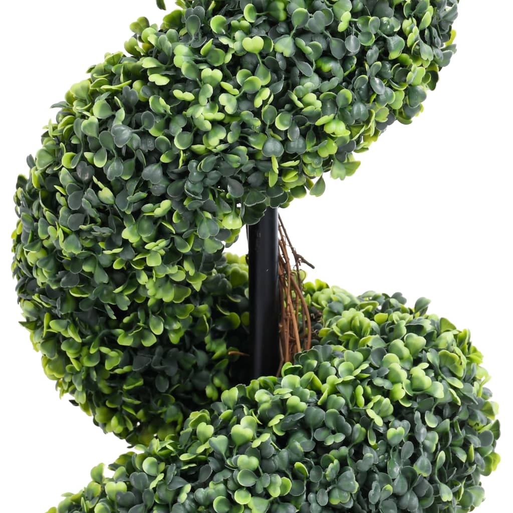 Vidaxl Künstliche Pflanze mit Topf Buxus Spiral 100 cm Grün
