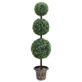 VIDAXL Künstliche Pflanze mit Topf Buxus Bol Formation 118 cm Grün