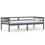 Vidaxl bedframe massief grenenhout donkergrijs 90x200 cm