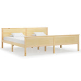Vidaxl bedframe massief grenenhout 200x200 cm