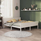 Vidaxl bedframe massief grenenhout wit 200x200 cm