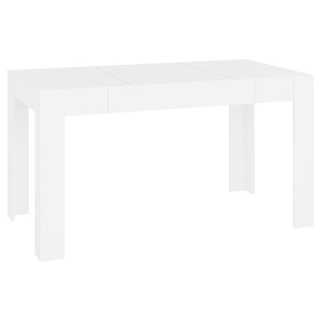 Vidaxl eettafel 140x74,5x76 cm bewerkt hout wit