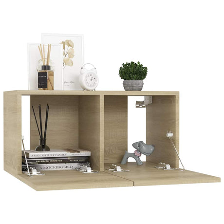 Vidaxl tv-hangmeubel 60x30x30 cm sonoma eikenkleurig