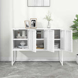 Vidaxl dressoir 105x35x75 cm staal wit