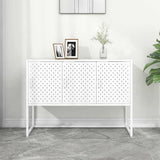 Vidaxl dressoir 105x35x75 cm staal wit