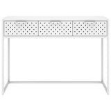 Vidaxl wandtafel 106x35x75 cm staal wit