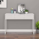 Vidaxl wandtafel 106x35x75 cm staal wit