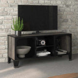Vidaxl tv-meubel 105x36x47 cm metaal en mdf grijs
