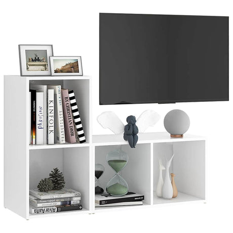 Vidaxl tv-meubelen 2 st 72x35x36,5 cm bewerkt hout wit