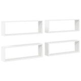 Vidaxl wandschappen kubus 4 st 80x15x26,5 cm bewerkt hout wit