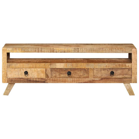 Vidaxl tv-meubel 110x30x40 cm massief mangohout