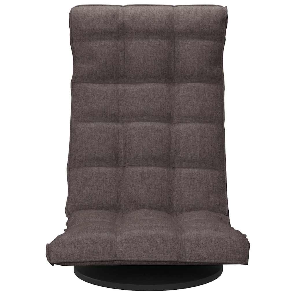Vidaxl vloerstoel draaibaar stof taupe