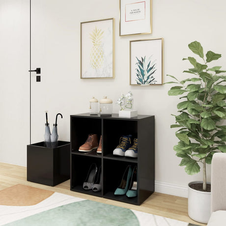 VIDAXL -Speicherschrank 105x35.5x70 cm verarbeitetes Holzgrau