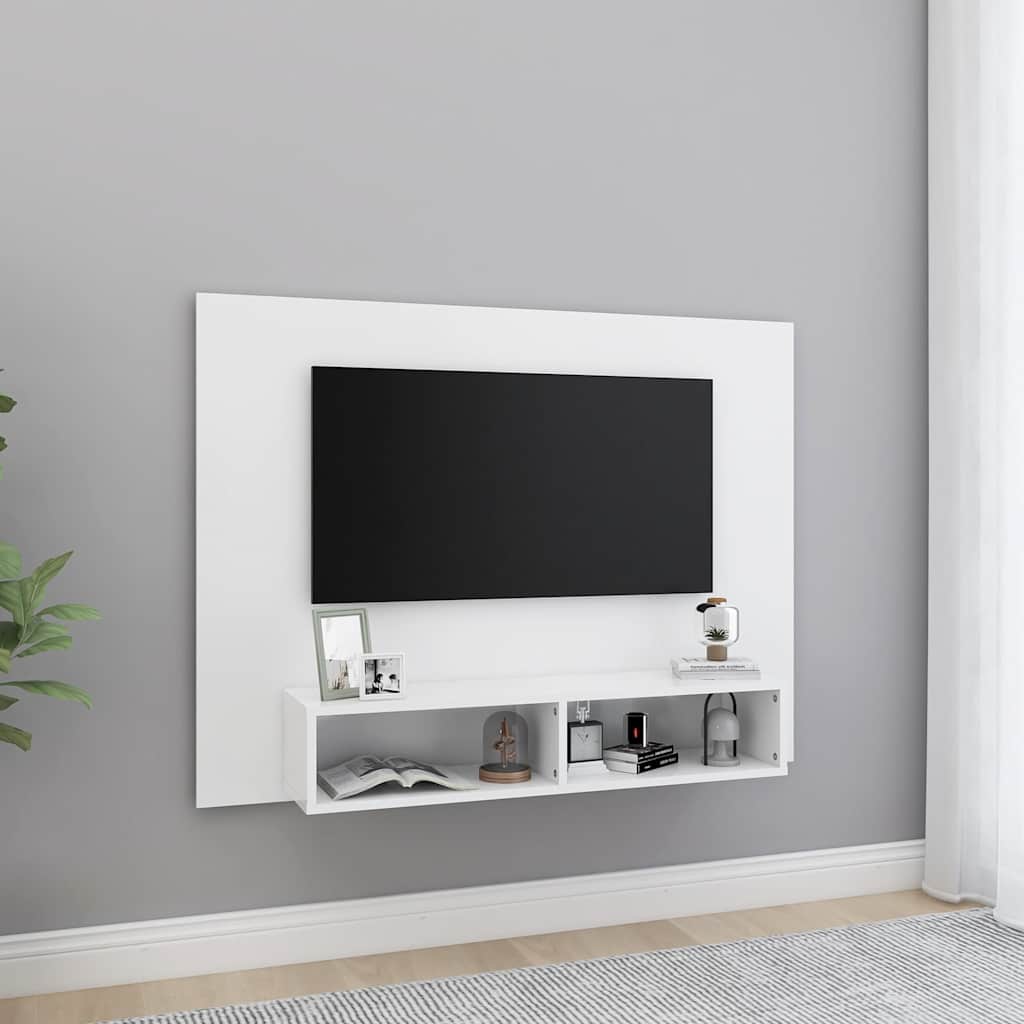 Vidaxl tv-wandmeubel 120x23,5x90 cm bewerkt hout wit