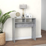 Vidaxl wandtafel 78x30x80 cm bewerkt hout betongrijs