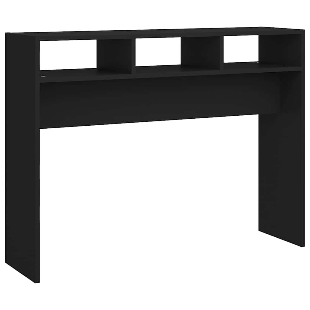 Vidaxl wandtafel 105x30x80 cm bewerkt hout zwart
