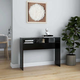 Vidaxl wandtafel 105x30x80 cm bewerkt hout zwart