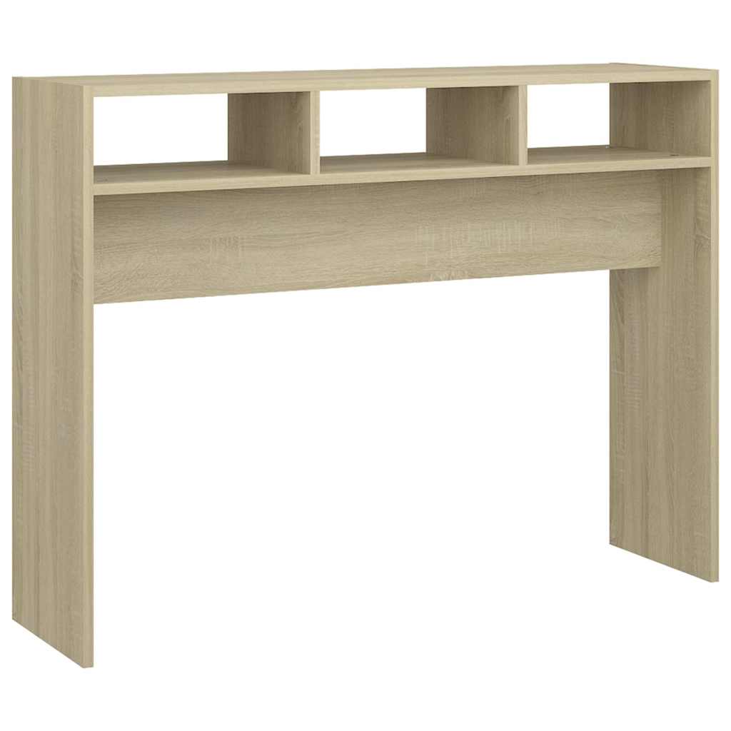 Vidaxl wandtafel 105x30x80 cm bewerkt hout sonoma eikenkleurig