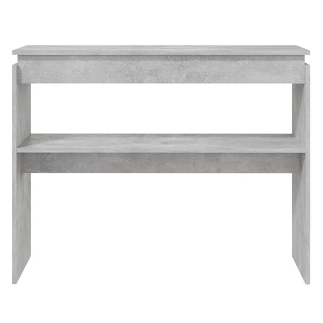 Vidaxl wandtafel 102x30x80 cm bewerkt hout betongrijs