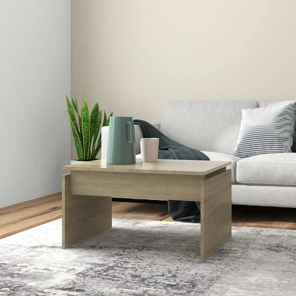 Vidaxl salontafel 68x50x38 cm bewerkt hout sonoma eikenkleurig