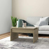 Vidaxl salontafel 68x50x38 cm bewerkt hout sonoma eikenkleurig