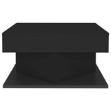 Vidaxl 808369 salontafel zwart 57x57x30 cm bewerkt hout
