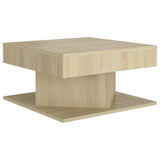 Vidaxl salontafel 57x57x30 cm bewerkt hout sonoma eikenkleurig