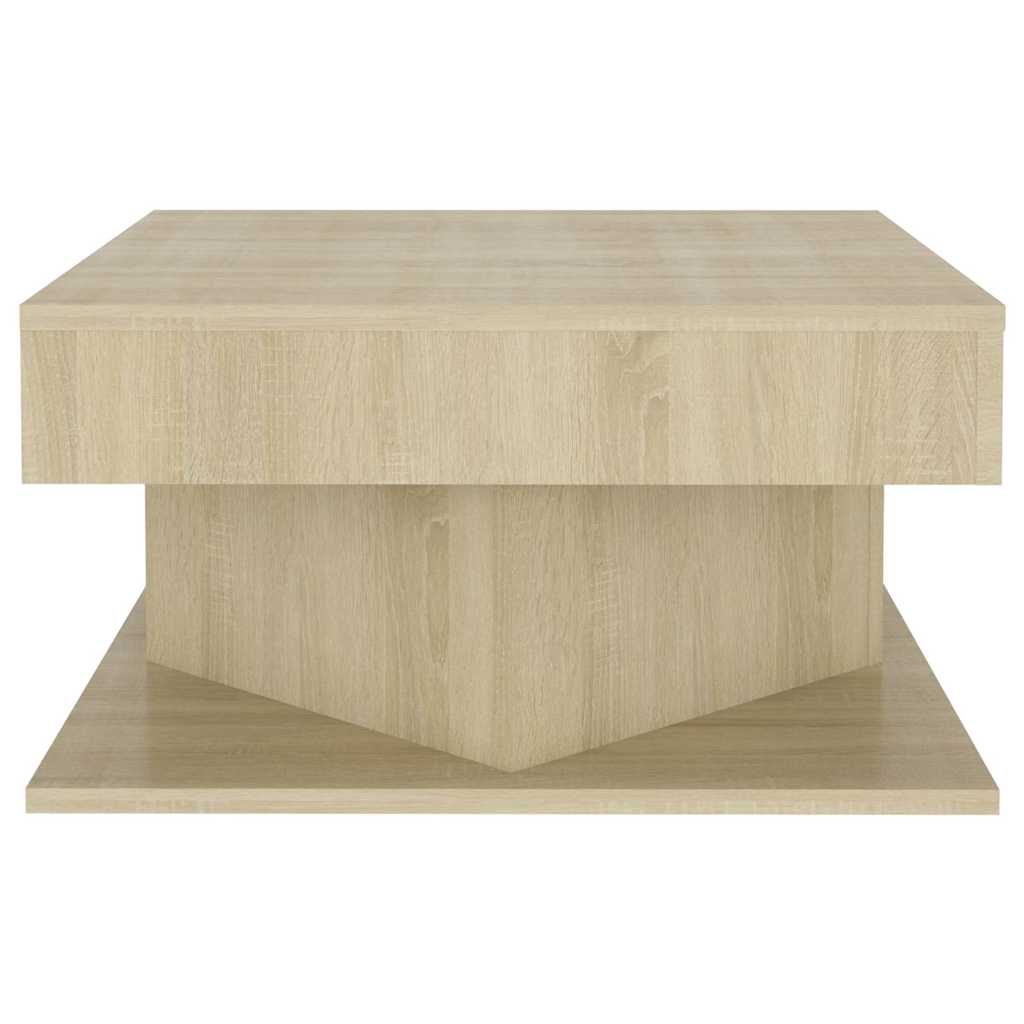 Vidaxl salontafel 57x57x30 cm bewerkt hout sonoma eikenkleurig