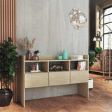 Vidaxl dressoir 105x30x70 cm bewerkt hout sonoma eikenkleurig