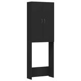 Vidaxl Waschmaschinenschrank 64x25.5x190 cm Schwarz