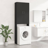 Vidaxl Waschmaschinenschrank 64x25.5x190 cm Schwarz