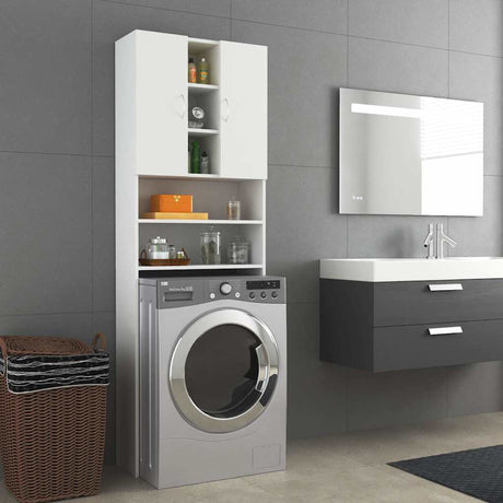 Vidaxx Waschmaschinenschrank 64x25,5x190 cm weiß