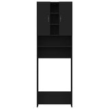 Vidaxl Waschmaschinenschrank 64x25.5x190 cm Schwarz