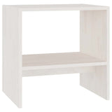 Vidaxl nachtkastje 40x30,5x40 cm massief grenenhout wit