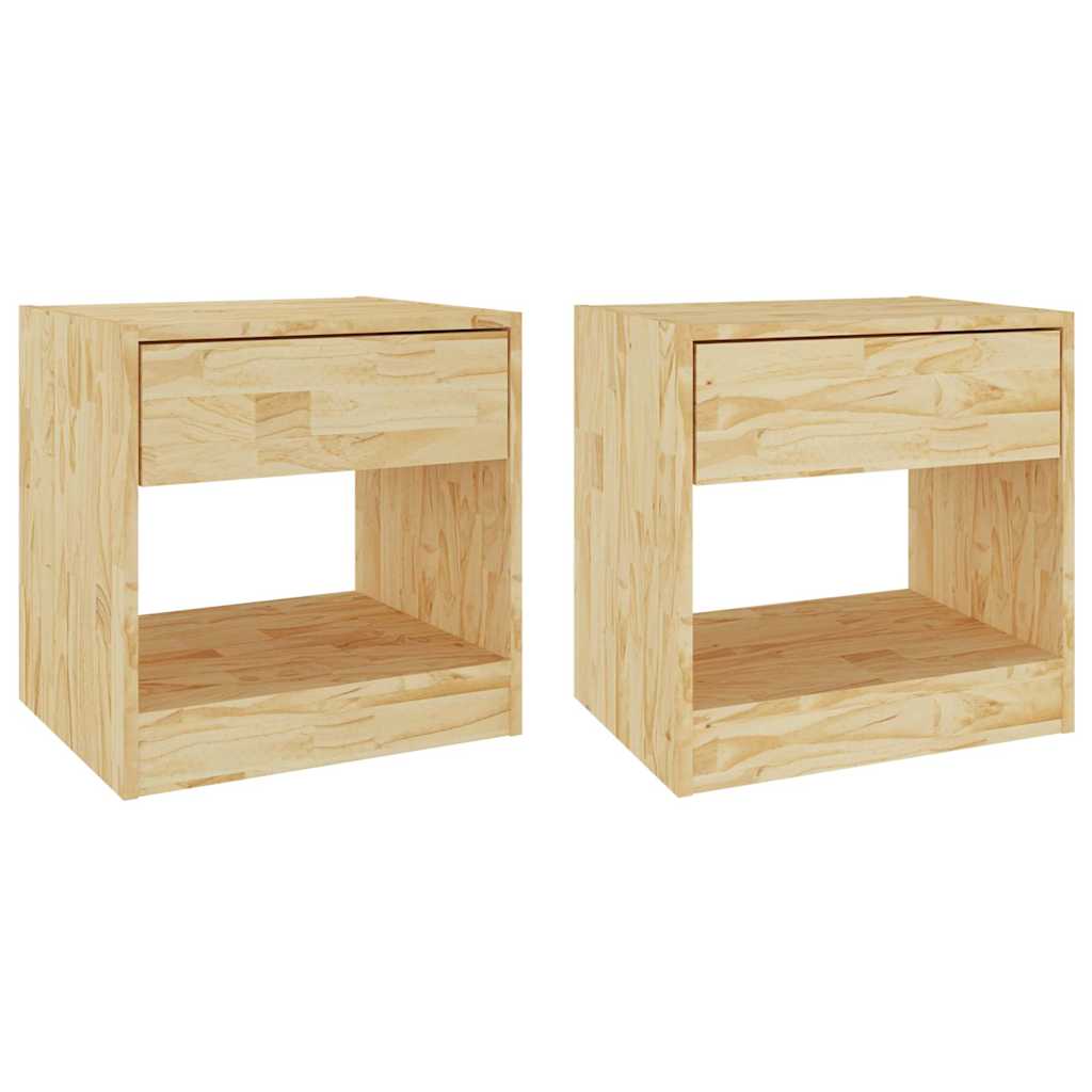 Vidaxl nachtkastjes 2 st 50x34x50 cm massief grenenhout