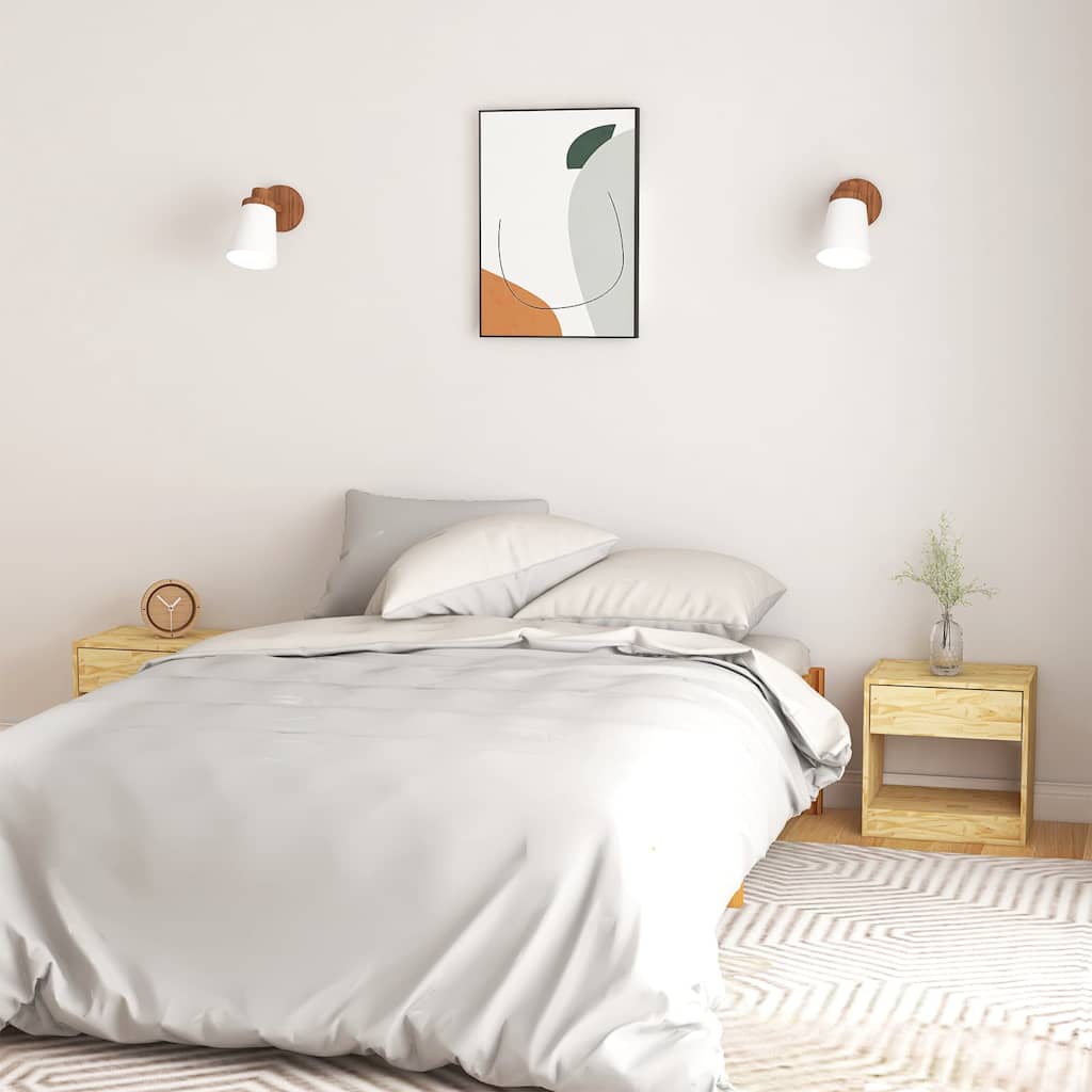Vidaxl nachtkastjes 2 st 50x34x50 cm massief grenenhout