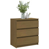 Vidaxl nachtkastje 60x36x64 cm massief grenenhout honingbruin