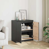 Vidaxl bijzetkast 60x36x65 cm massief grenenhout grijs