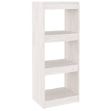 Vidaxl boekenkast kamerscherm 40x30x103,5 cm massief grenenhout wit