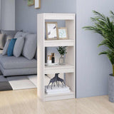 Vidaxl boekenkast kamerscherm 40x30x103,5 cm massief grenenhout wit