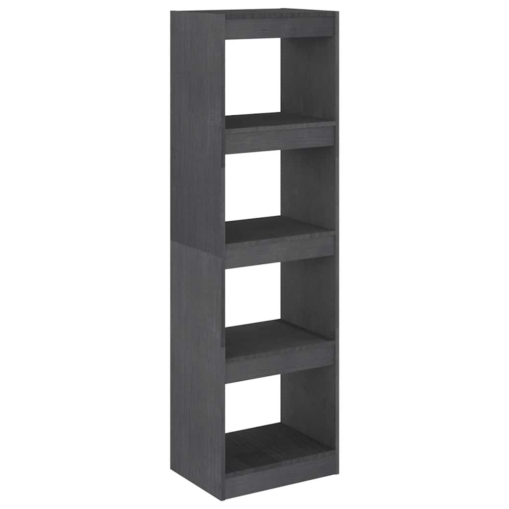 Vidaxl boekenkast kamerscherm 40x30x135,5 cm grenenhout grijs