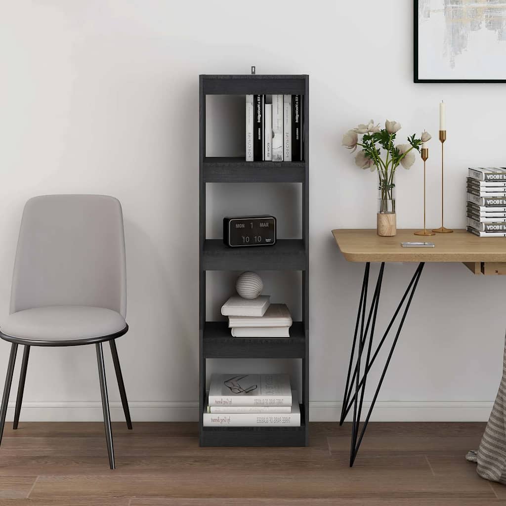 Vidaxl boekenkast kamerscherm 40x30x135,5 cm grenenhout grijs