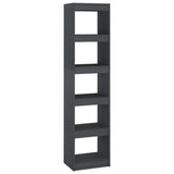 Vidaxl boekenkast kamerscherm 40x30x167,5 cm massief grenenhout grijs
