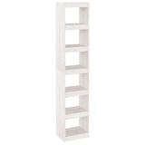 Vidaxl boekenkast kamerscherm 40x30x199 cm massief grenenhout wit