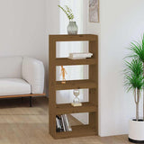 Vidaxl boekenkast kamerscherm 60x30x135,5 cm grenenhout honingbruin